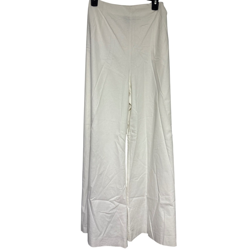 Alex Marie‎ Womens White Wide Leg High Waisted Dress Pants Lined Size 18 NWT
